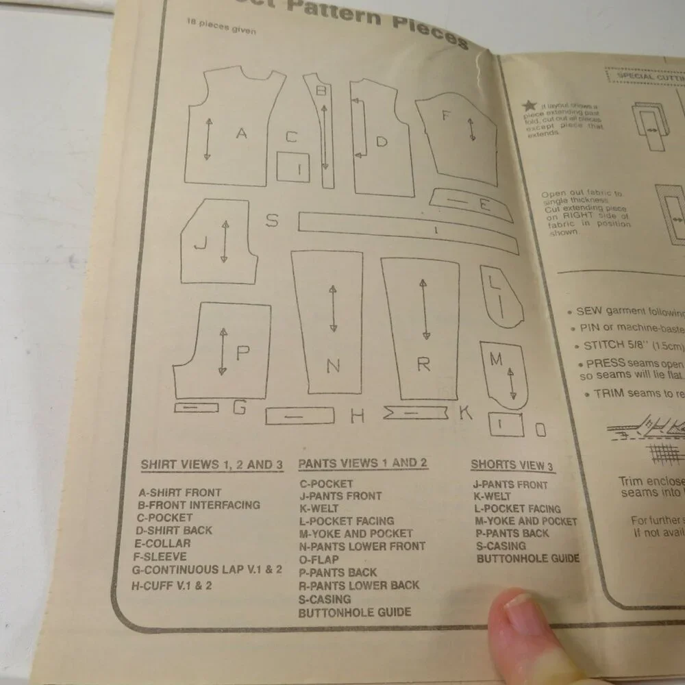 Simplicity 7956 Clothing Pattern size 3-6 Boy UNCUT shirt, shorts, pants